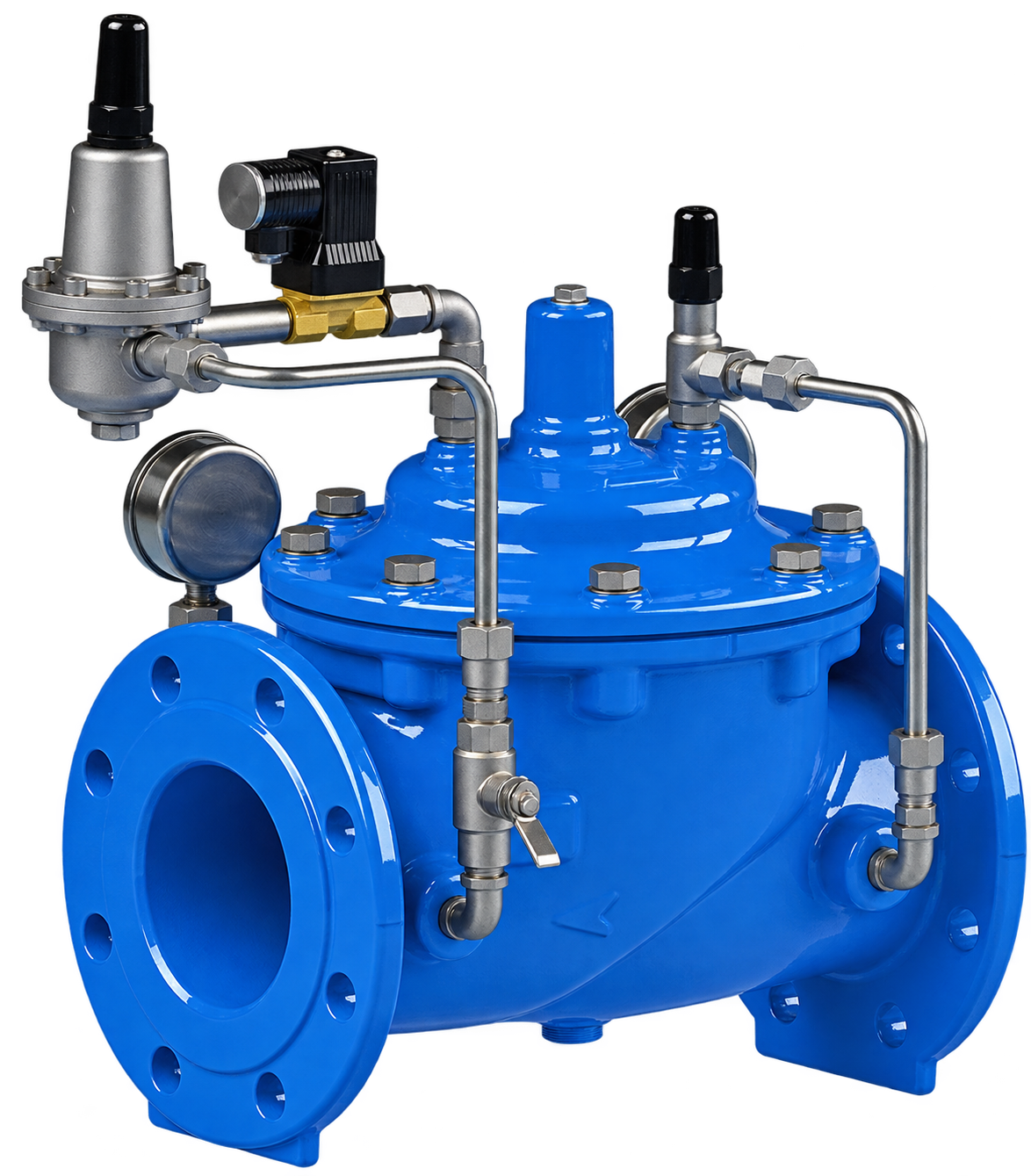 Válvula de control hidráulico IV-ACV-1003: reductora con control por solenoide, con cuerpo y pilotaje completos