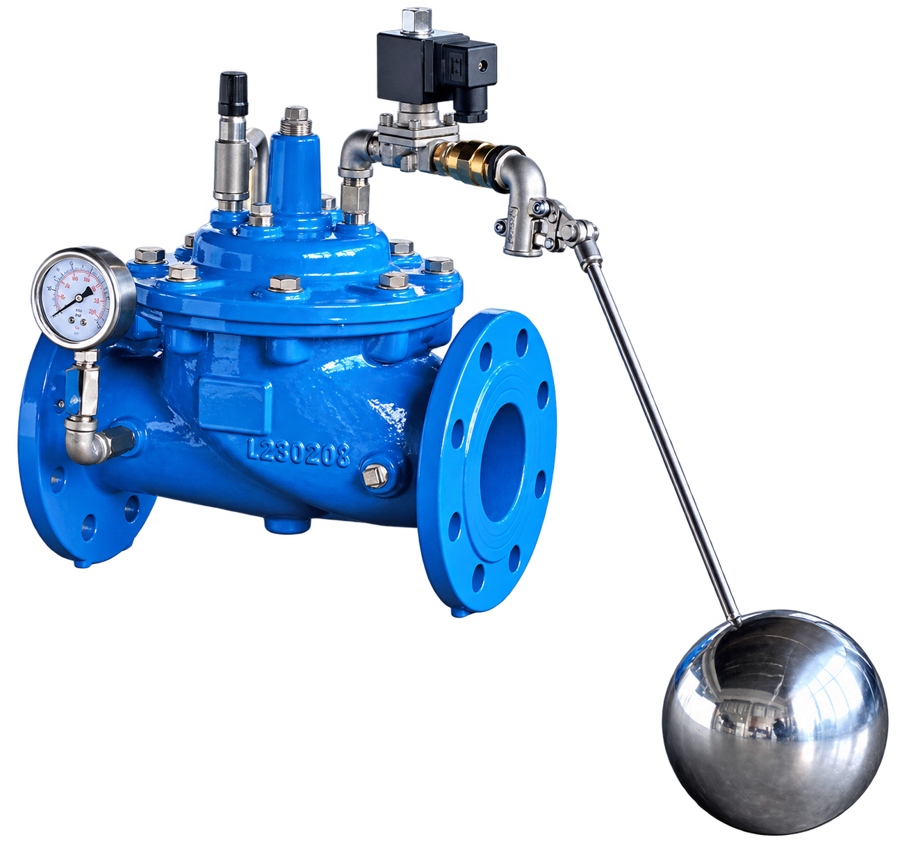 Válvula de control hidráulico IV-ACV-2002: flotador modulante con solenoide, con cuerpo y pilotaje completos